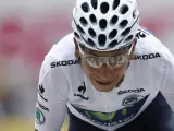 El colombiano Nairo Quintana afronta los últimos metros de la llegada a Alpe d´Huez.