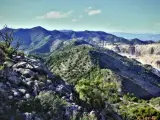 Vistas de la Sierra de Mijas desde el Monte Calamorro.