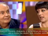 Disputa entre José Luis Moreno y Yolanda Ramos en el programa 'Hable con ellas' de Telecinco.