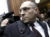 El magistrado Elpidio José Silva, a su llegada al Tribunal Superior de Justicia de Madrid.