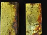 Imagen de los lingotes de oro recuperados por el Odyssey.