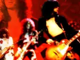 Una imagen de la banda Led Zeppelin realizada en los años 70.