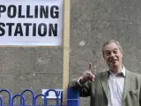 Nigel Farage en 2014, cuando era líder del Partido de Independencia del Reino Unido (UKIP).