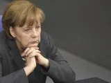 La canciller alemana, Angela Merkel, en Berlín (Alemania).