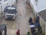 Zona afectada por las inundaciones en Málaga