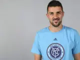 David Villa con la camiseta de los New York City.