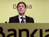 El presidente de Bankia, Jose Ignacio Goirigolzarri, al inicio de la junta general de accionistas.