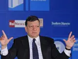 El presidente de la Comisión Europea, José Manuel Durao Barroso, durante un discurso en Florencia.