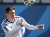 Messi, entrenando.