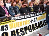 Concentración Asociación Víctimas del Metro 3 de Julio de Valencia