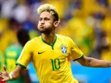Neymar, en el Mundial de Brasil 2014