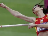 La atleta española, Ruth Beitia, durante su participación en Londres 2012.