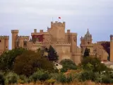 Una vista general del Palacio Real de Olite.