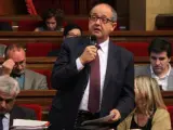 El consejero catalán de Empresa y Empleo, Felip Puig, en el Parlament.