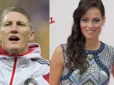Montaje de fotos con los rostros del futbolista alemán Bastian Schweinsteiger y la tenista serbia Ana Ivanovic.