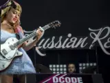 La cantautora de indie, folk y pop española Russian Red durante su actuación en el DCODE.