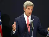 El secretario de Estado estadounidense, John Kerry, en El Cairo.
