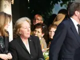 Los príncipes junto a la abuela paterna de Letizia, María del Carmen Álvarez del Valle, y el padre de la princesa, Jesús Ortiz.