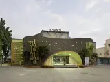 Edificio del cine Shanti, en Hyderabad, la cuarta ciudad de la India