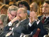 Marta Ferrusola, Jordi Pujol y Artur Mas durante un acto electoral.