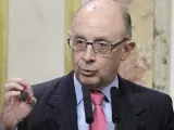 El titular de la cartera de Hacienda, Cristóbal Montoro, en el Congreso.