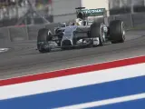 El piloto británico Lewis Hamilton, en el circuito de Austin, donde se disputó el GP de Estados Unidos de Fórmula 1.