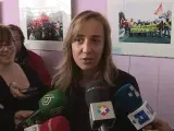 Tania Sánchez, tras ser elegida como candidata de IU a la Comunidad de Madrid.