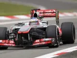 El piloto inglés de McLaren, Jenson Button, en el GP de Alemania.