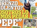 Portada del diario deportivo argentino 'Olé'.