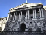 Fachada del Banco de Inglaterra, en Londres (Reino Unido).