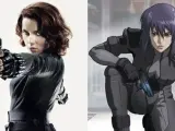 Scarlett Johansson y Motoko Kusanagi, protagonista de 'Ghost in the Shell'.