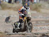 Marc Coma, en una de las últimas etapas del rally Dakar.