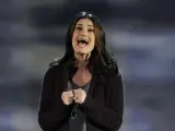 La cantante Idina Menzel en una actuación.
