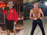 David Hasselhoff, desafiando al frío de Finlandia.