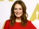 Julianne Moore asiste al tradicional almuerzo organizado por la Academia de Hollywood con más de 150 nominados a la 87 edición de los Premios Óscar en Beverly Hilton, Beverly Hills, California (EE.UU.).