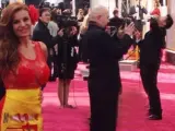 Sonia Monroy, en la alfombra roja de los Oscar.