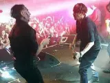 Marilyn Manson, actuando en Australia junto a Johnny Depp.