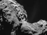El cometa 67P visto desde la sonda espacial Rosetta el 19 de septiembre de 2014.