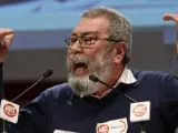 El secretario general de UGT, Cándido Méndez, durante su intervención en la de la II Asamblea Confederal Consultiva del sindicato, celebrada en Madrid.