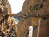 Caminito del Rey, pasarela, puente, desfiladero, turismo, Málaga