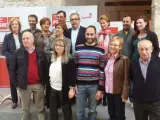 Integrantes de la candidatura del PSOE a la Alcaldía de Peñafiel.