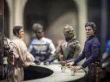 Han Solo y otros personajes que aparecen en el bar de Star Wars, la mítica saga de George Lucas que tiene un espacio especial en el 33º Salón del Cómic de BArcelona.