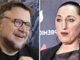 El director, guionista y productor mexicano Guillermo del Toro y la actriz española Rossy de Palma.