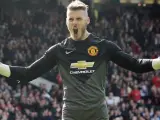 El portero internacional español del Manchester United, David de Gea.