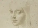 'Cabeza de una mujer joven', dibujo de Leonardo da Vinci