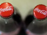 Chapas de botellas de Coca-Cola.
