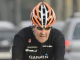 El secretario de Estado de EE UU, John Kerry, en una imagen subido a una bicicleta del pasado mes de marzo.