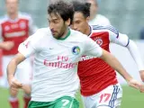 Raúl González Blanco, en acción con el New York Cosmos.