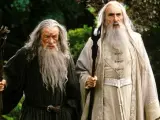 Imagen de Gandalf, interpretado por Sir Ian McKellen, y Saruman, por Christopher Lee, en una de las cintas de la franquicia 'El Señor de los anillos'.