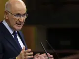 El portavoz de CiU en el Congreso, Josep Antoni Duran i Lleida, durante su intervención en el debate sobre el estado de la nación.